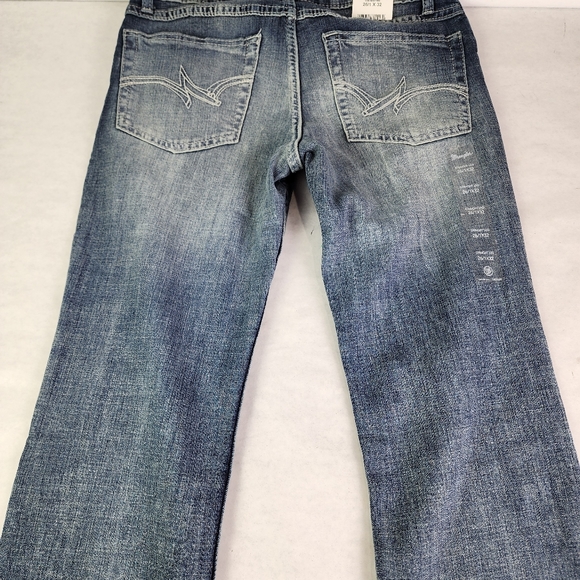 Women's Wrangler Straight Leg Blue Jeans Stretch New Western - Picture 2 of 4